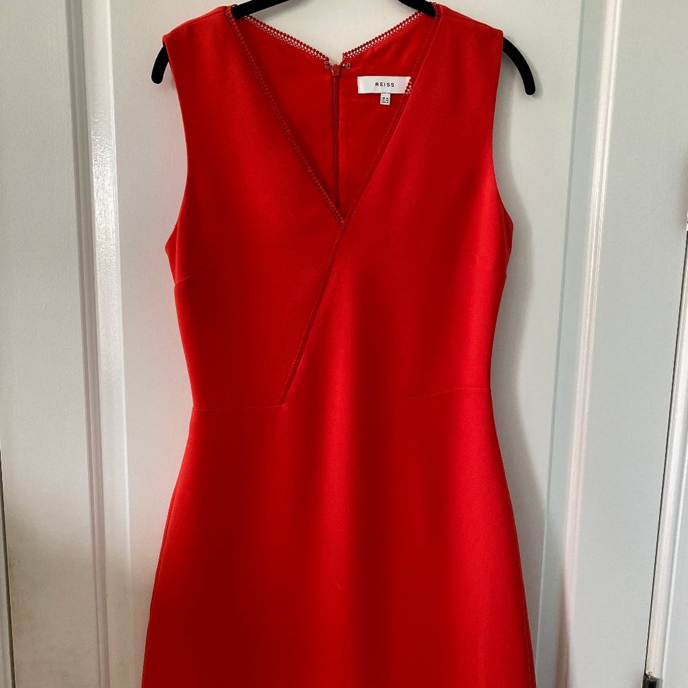 REISS vivid orange dress
